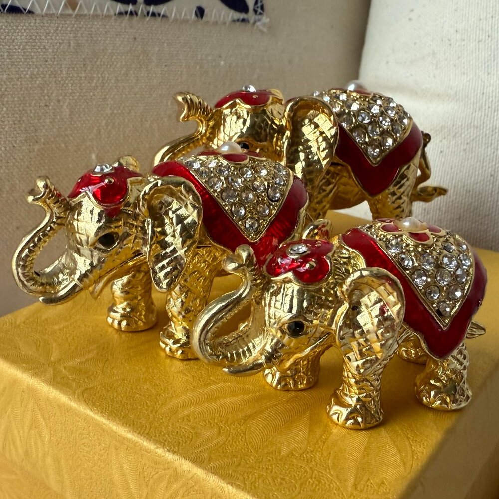 Elephant Tchotchkes - Set of 3